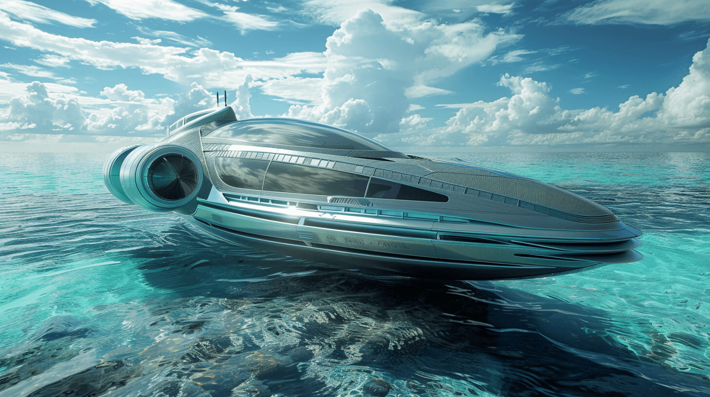 Futuristic boat